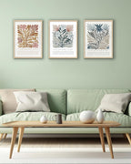 Framed Boho Blue Canvas Wall Art — 16" - View 6
