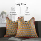 Boho Blue Throw Pillow Cover — 20" - View 8