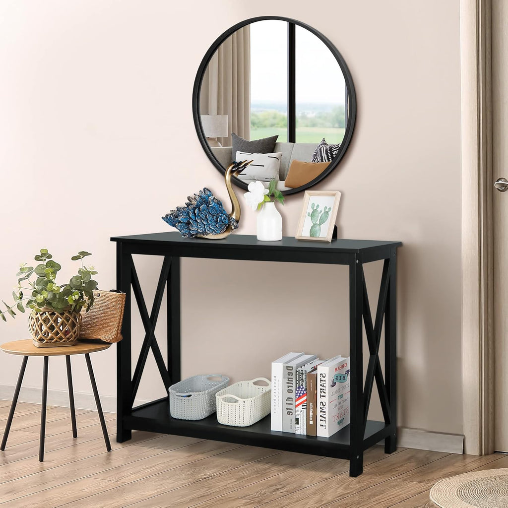 Metal Round Mirror — 24" - View 3