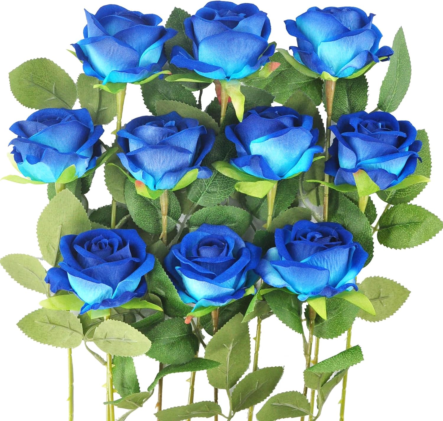 Black Artificial Flowers — Blue