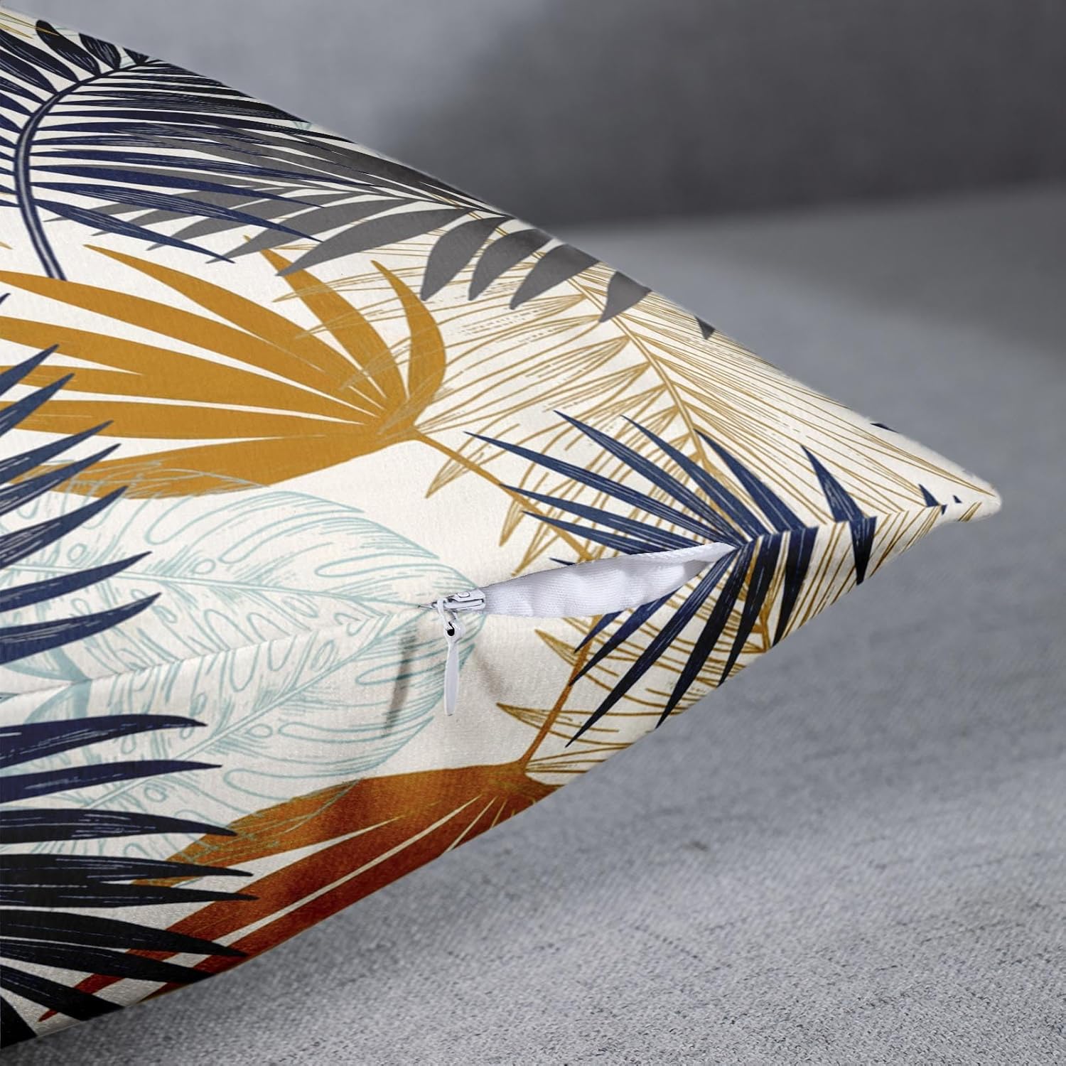 Boho Green Throw Pillow Cover — 18" - View 3