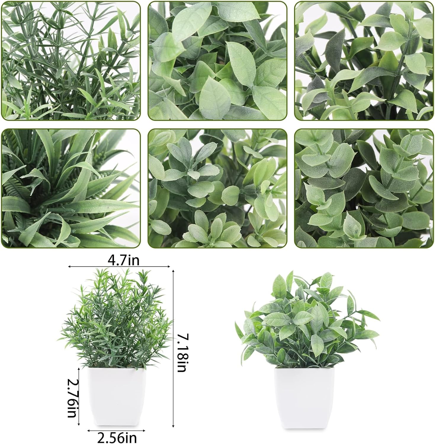 Green Faux Plant - View 3