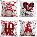 Boho Blue Throw Pillow Cover — 18" — Valentines