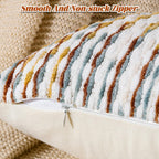 Tufted Boho Black Pillow Cover — 18" - View 2