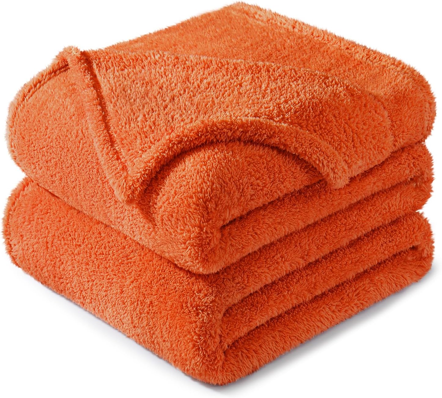 Velvet Luxe Beige Throw Pillow — 60" — Burnt Orange