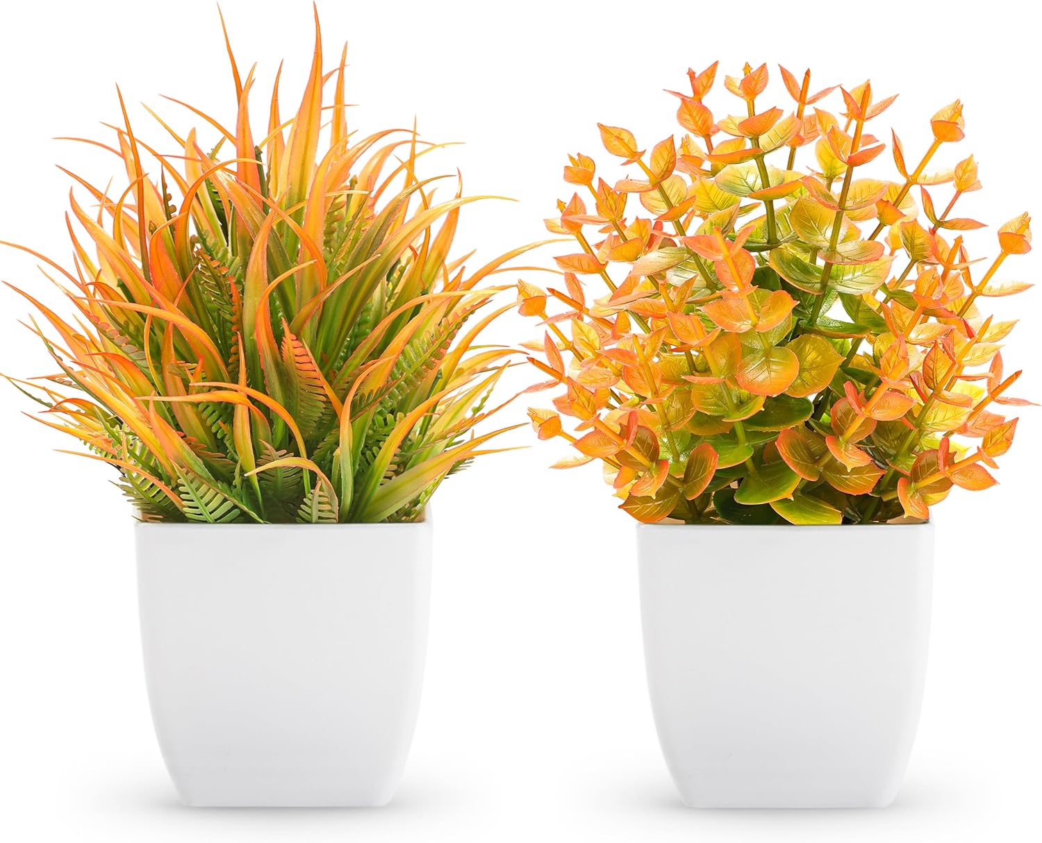 Black Artificial Plant — Orange