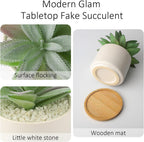 Wood Artificial Plant — 9" - View 8