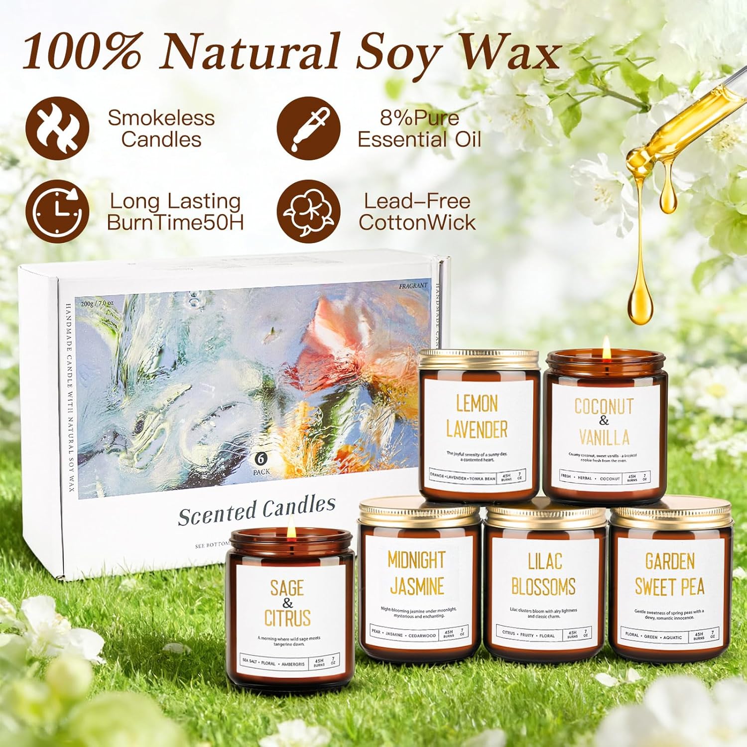Soy Brown Scented Candle - View 3