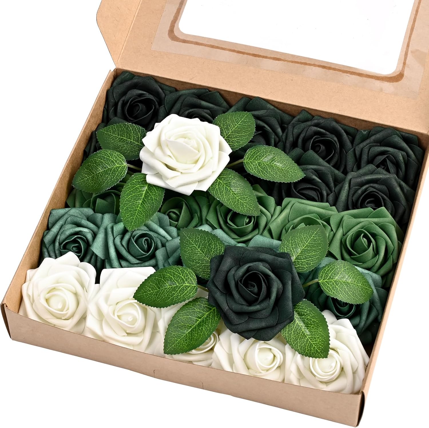 Black Artificial Flowers — Gradient Green