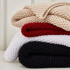 Knit Farmhouse Beige Throw Pillow — 51" - View 7