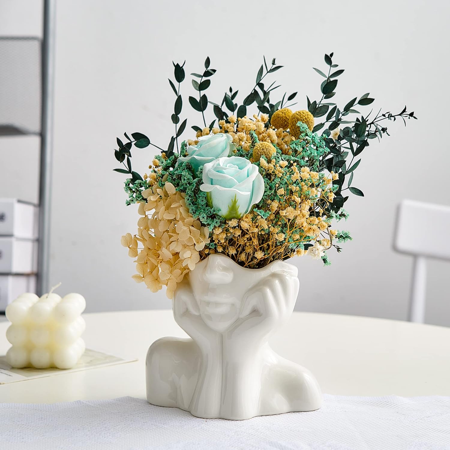 Modern Ceramic Flower Vase — 5.3" - View 2