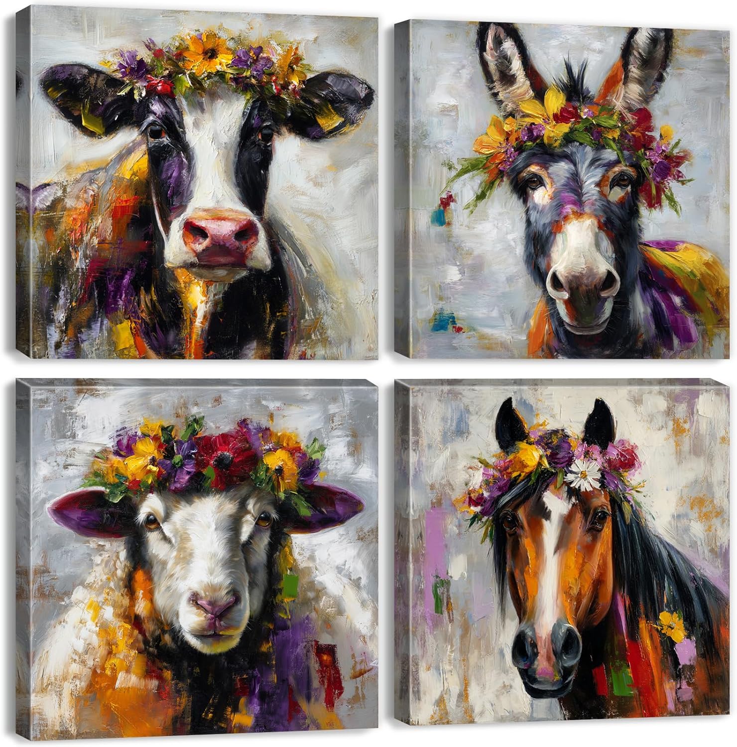 Farmhouse Orange Wall Decor — 12x12 — 16x16in