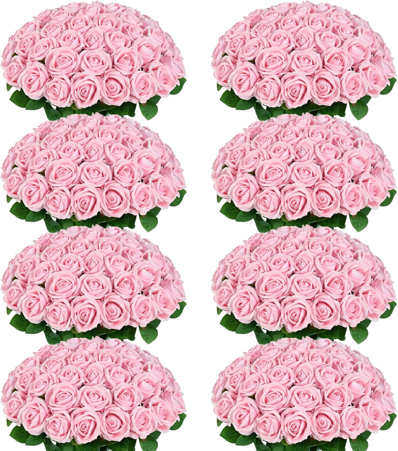 Velvet Luxe Black Artificial Flowers — Pink