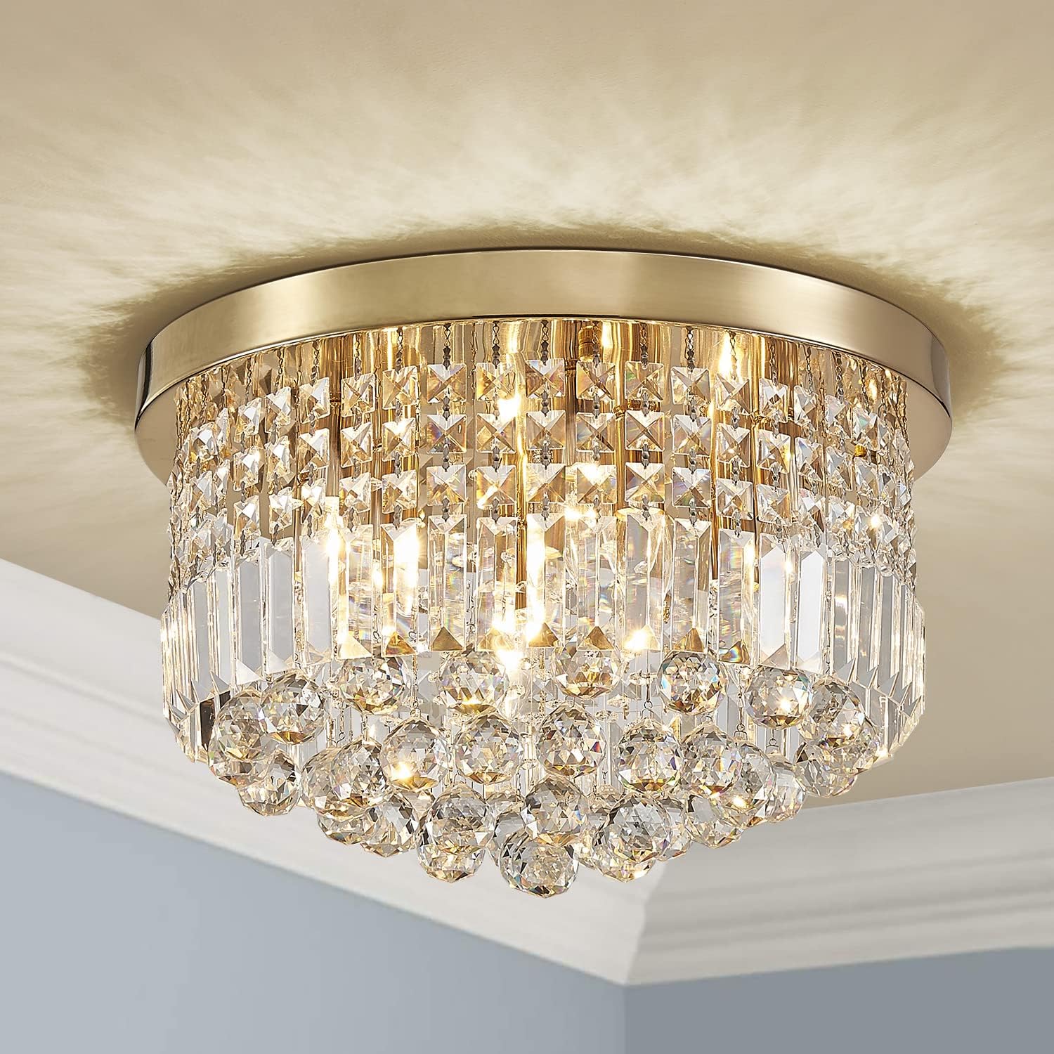 Antique Luxe Blue LED Bulb — 9-Light — H 11"
