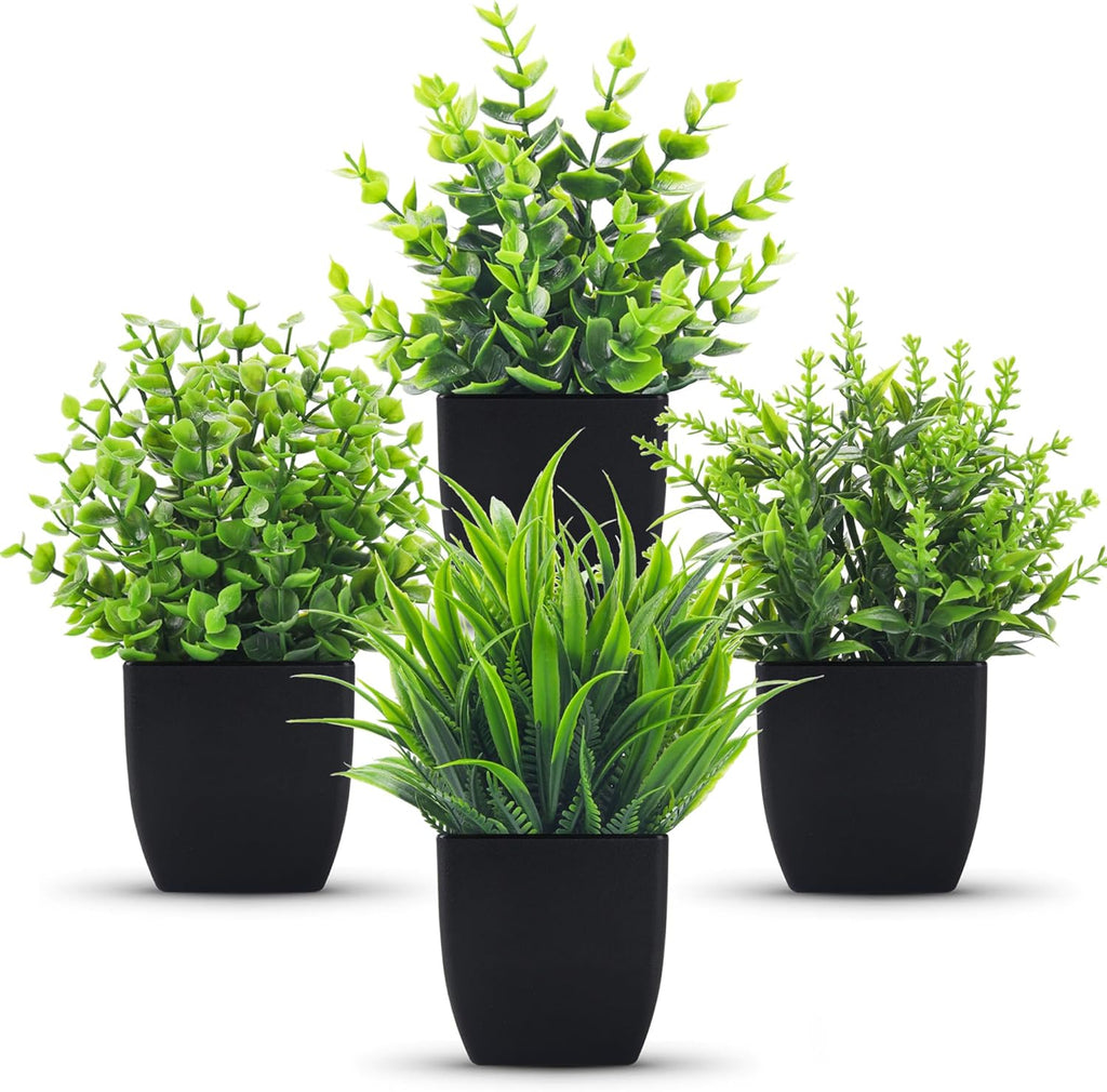 Black Faux Plant — Black