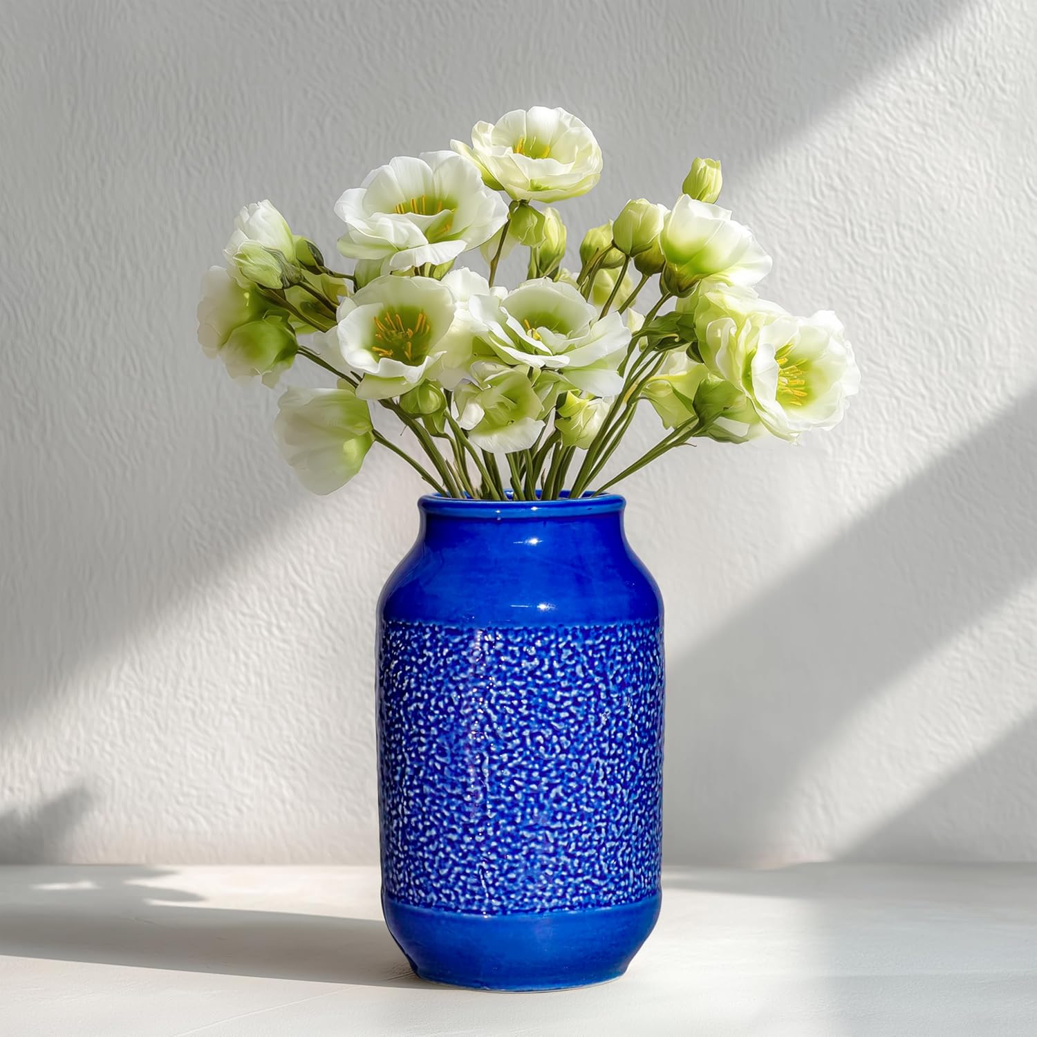 Farmhouse Beige Decorative Vase — 9" — 9 Inch