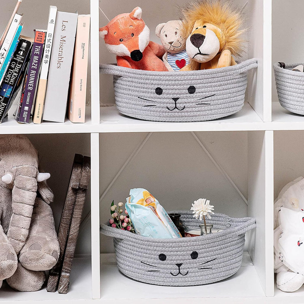 Boho Beige Storage Basket — 9.8" - View 5