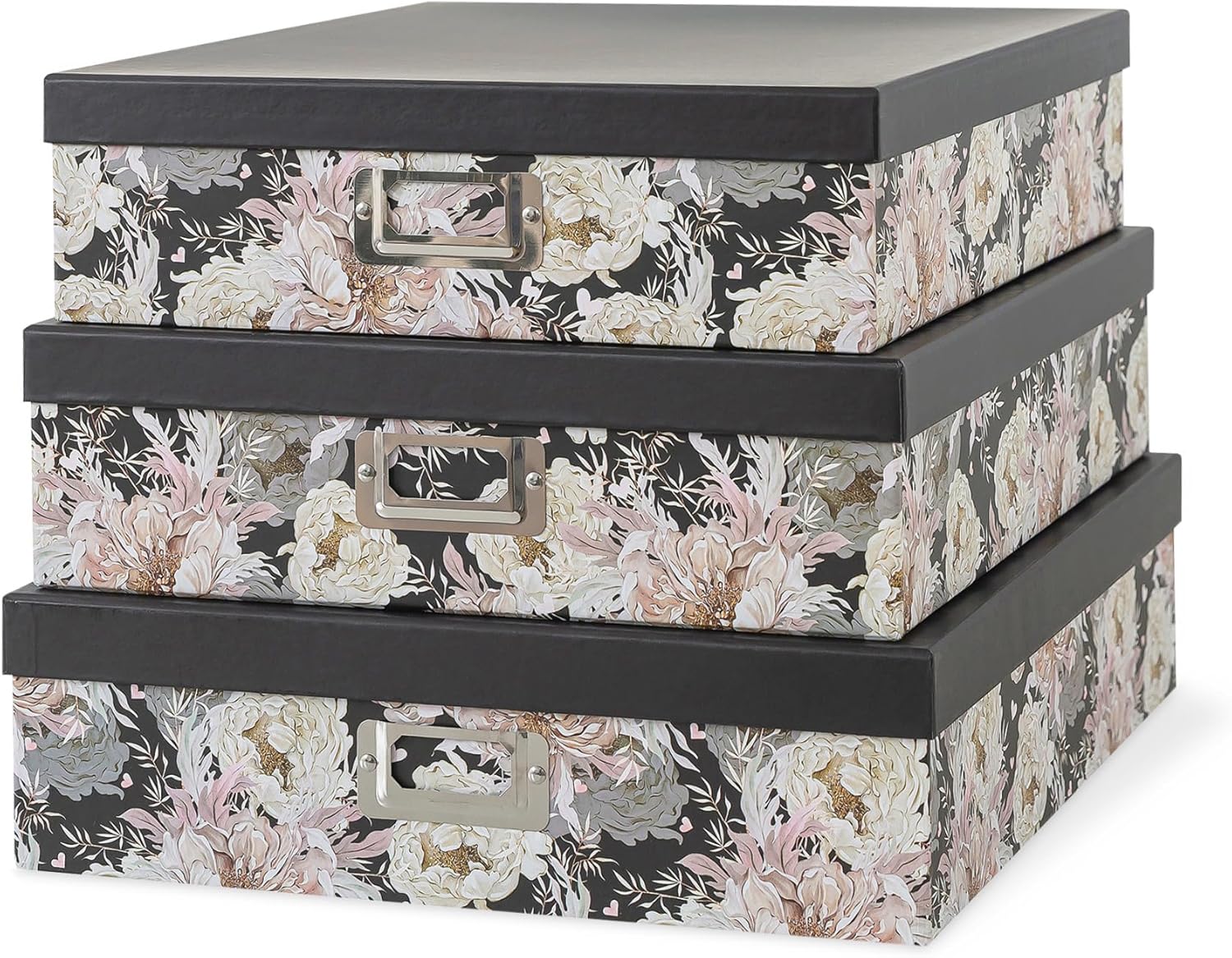 Storage Basket — Set of 3 — Garden Noir