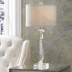 Luxe Grey Table Lamp — 27" - View 8