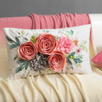 Velvet Boho Fabric Throw Pillow Cover — 20" - View 3