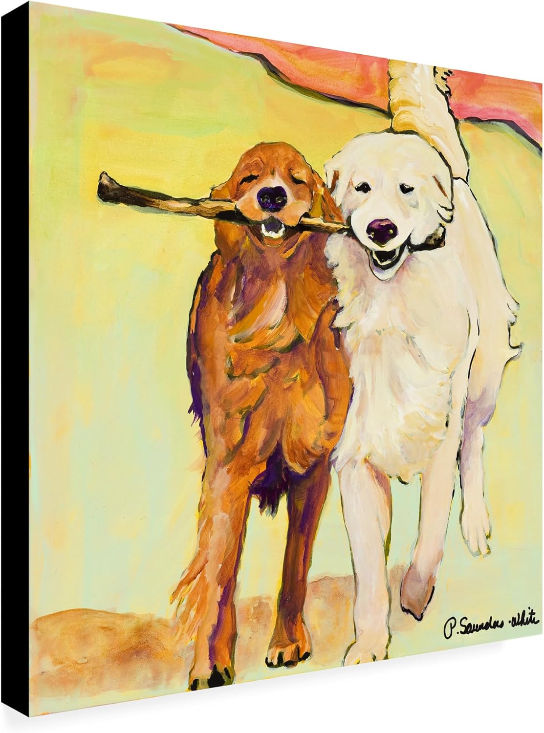Wrapped Canvas Fabric Canvas Wall Art — 14" — 26"L x 26"W
