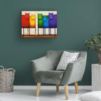 Wrapped Canvas Fabric Canvas Wall Art — 19" - View 4