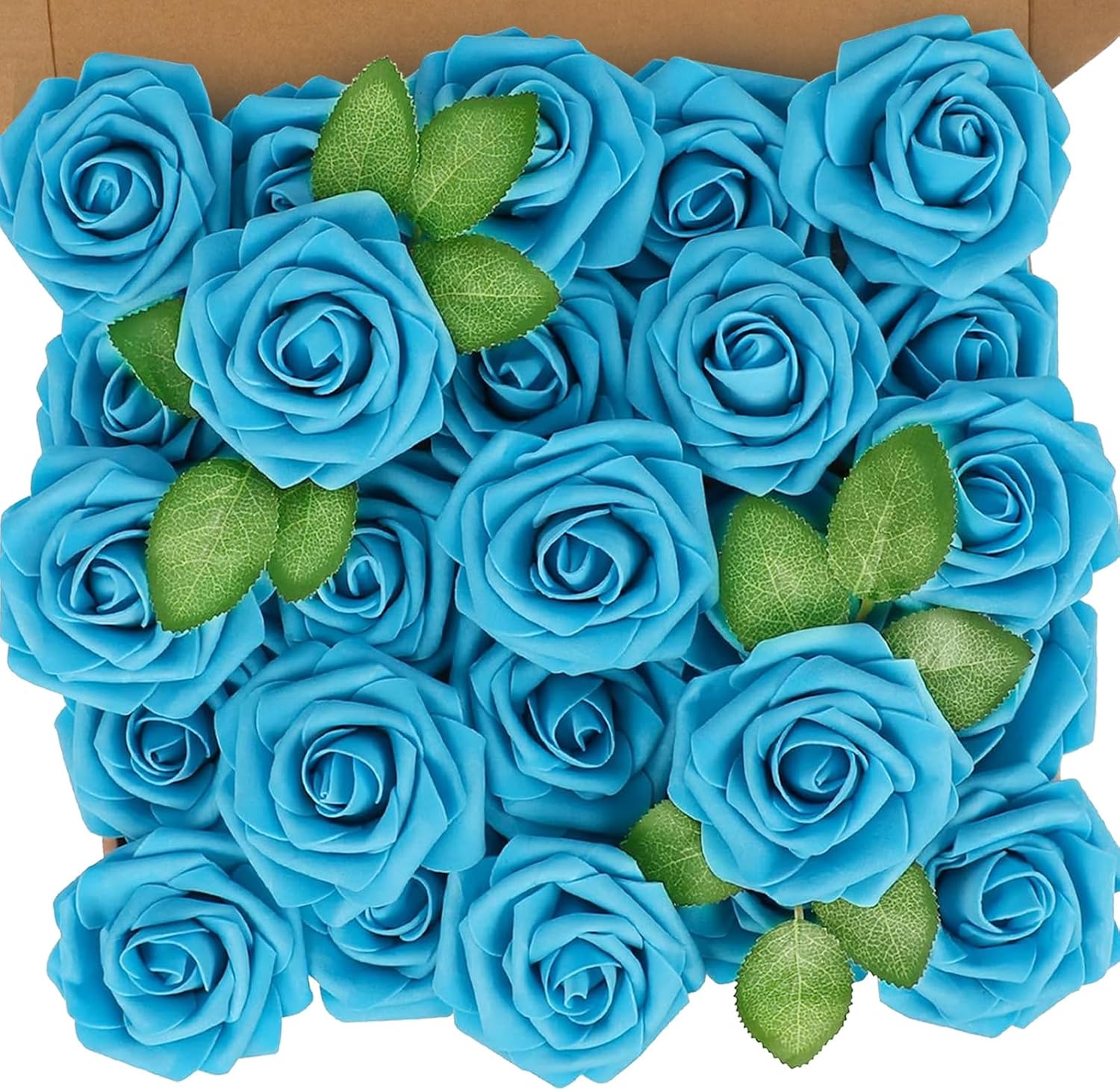 Beige Artificial Flowers — Blue