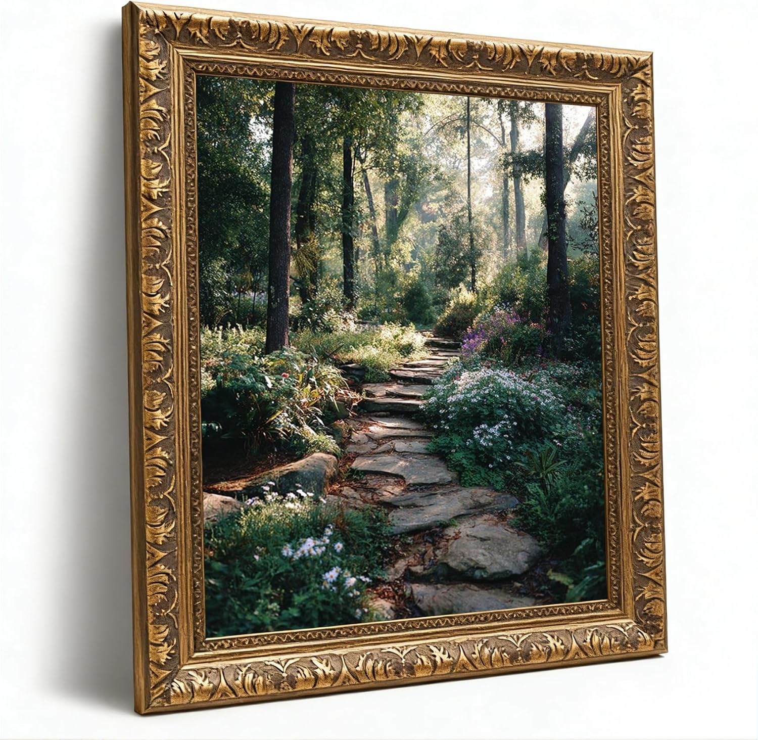 Framed Luxe Fabric Wall Decor — 8" — Picture 18