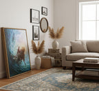 Framed Grey Canvas Wall Art — 16" - View 3