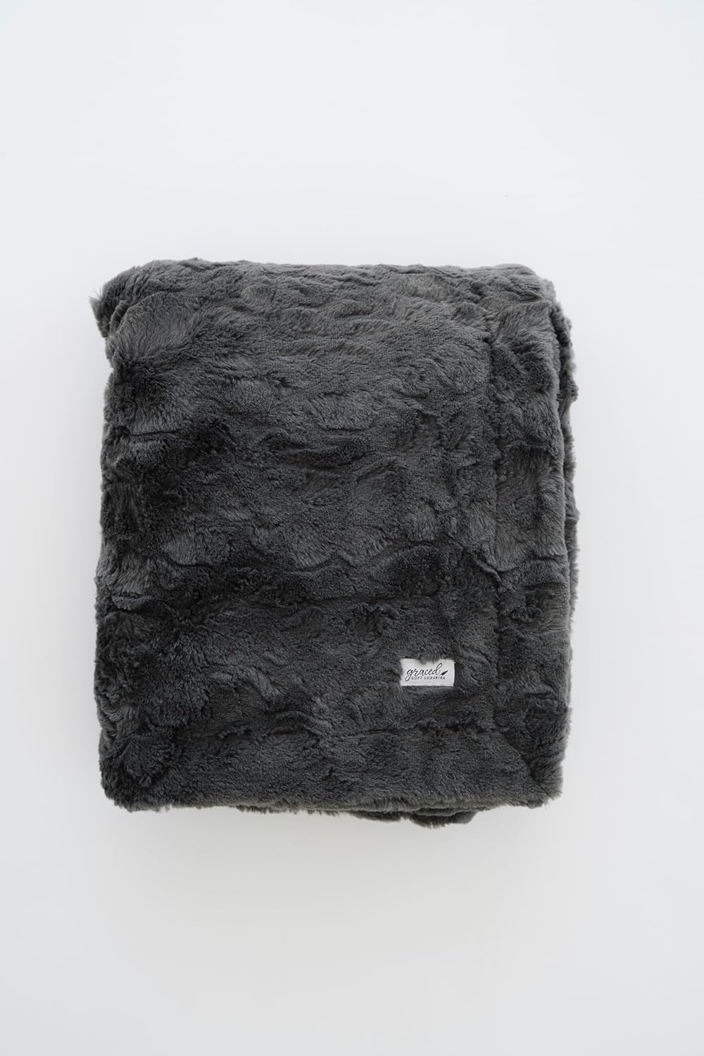 Modern Blue Throw Pillow — 60" — Charcoal