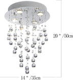 Round Luxe Metal Chandelier — 14" - View 3