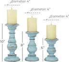 Farmhouse Black Pillar Candle — 6" - View 3