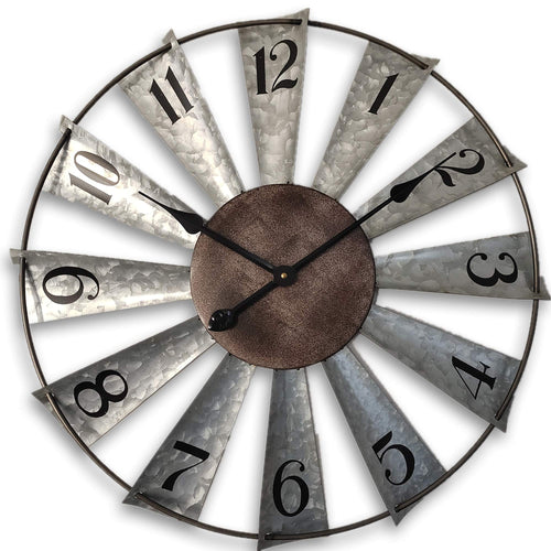 Battery Operated Farmhouse Metal Wall Art — 24"