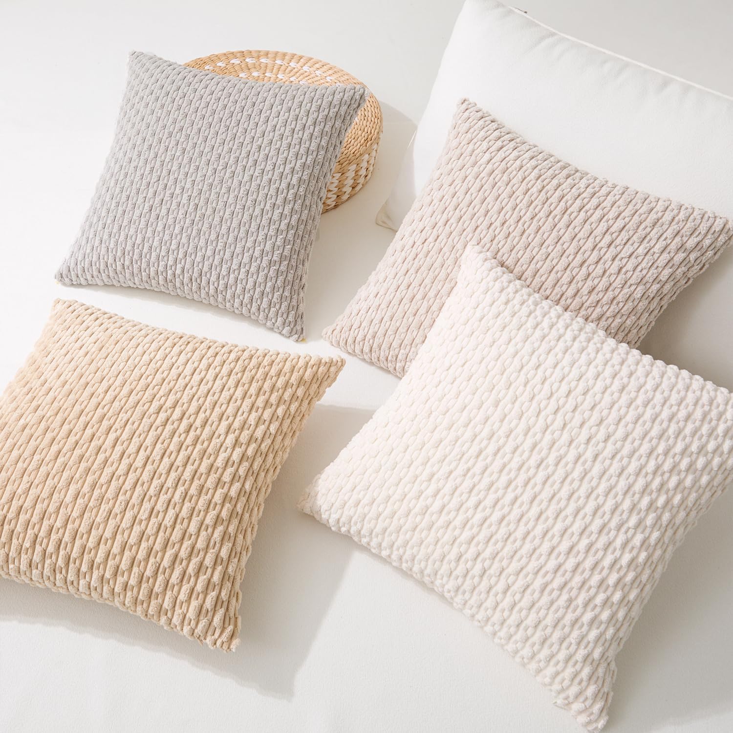 Boho Beige Pillow Cover — 20" - View 2