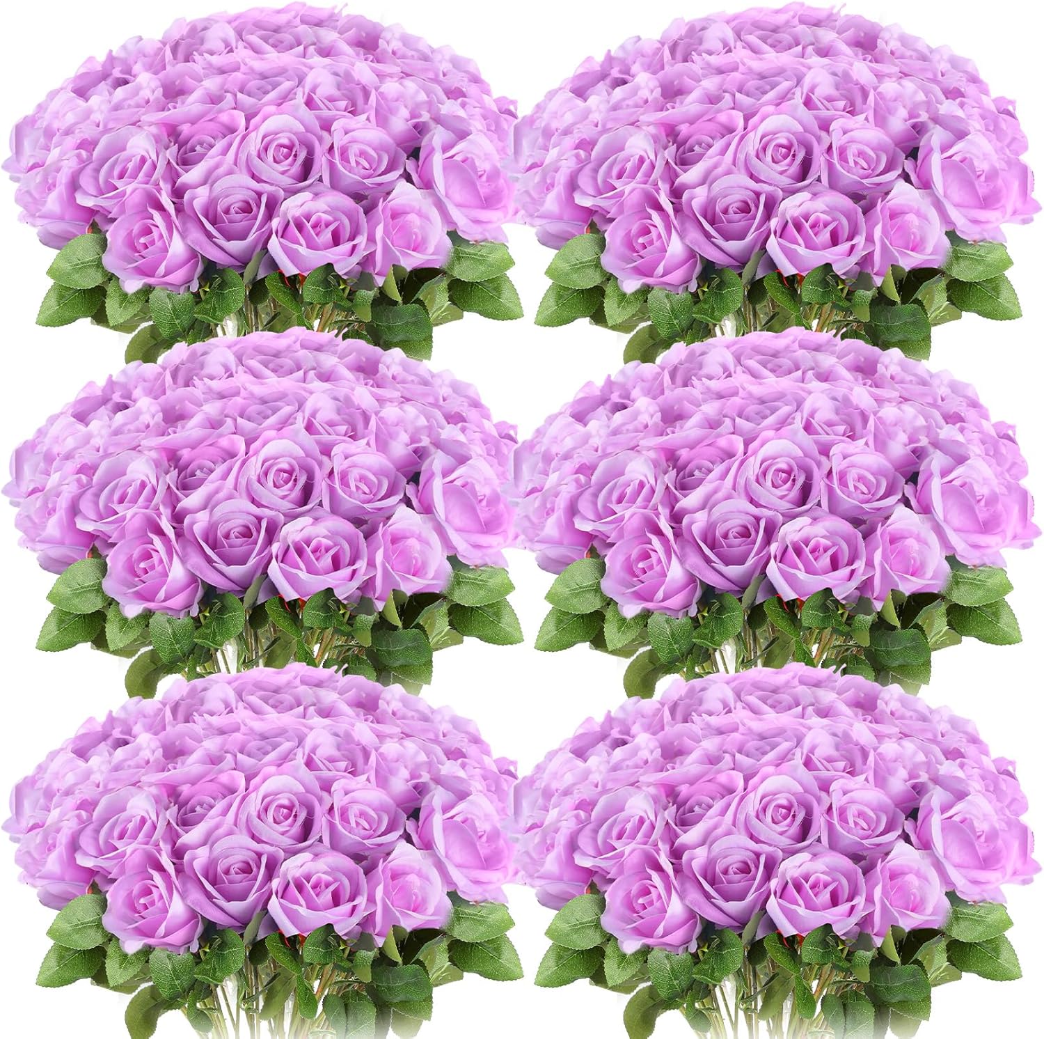 Beige Artificial Plant — Light Purple