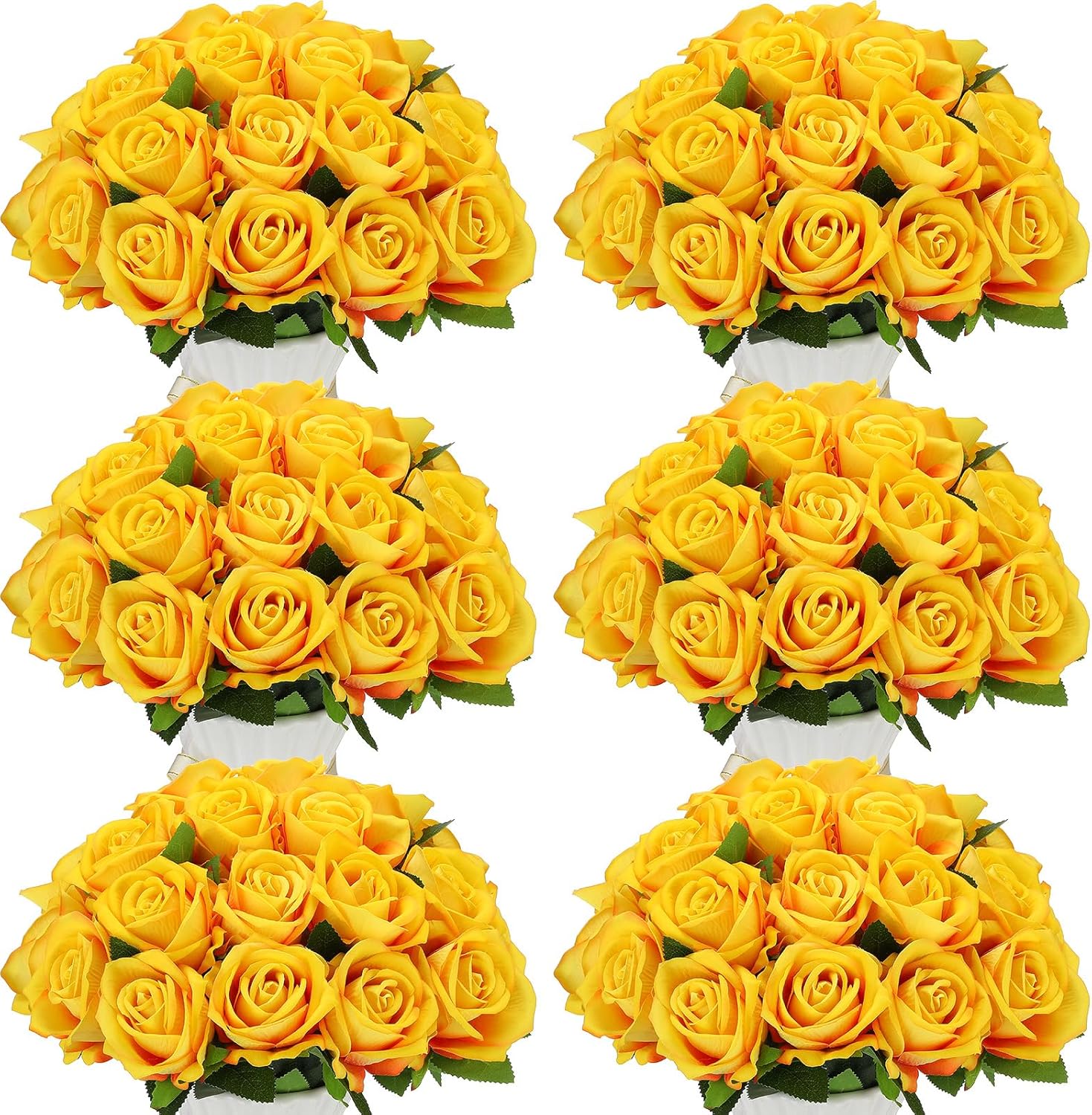 Beige Artificial Plant — Yellow