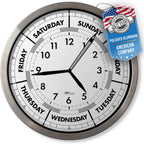 Black Wall Clock — Aluminium