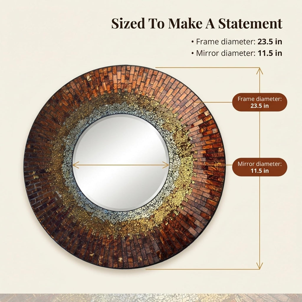 Beveled Glass Wall Mirror — 23.50" - View 3
