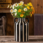 Farmhouse Black Flower Vase — 9.1" - View 5