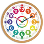 Battery Operated Blue Wall Clock — 14"