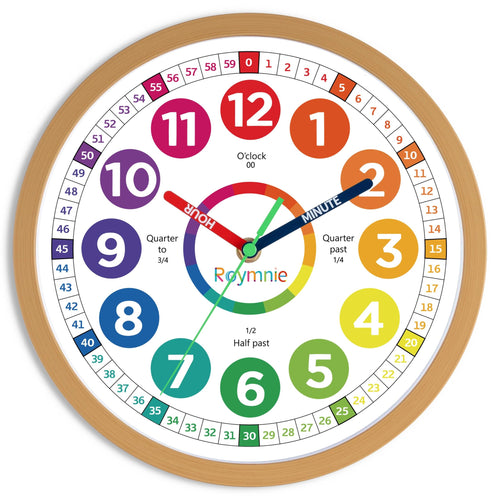 Battery Operated Blue Wall Clock — 14"