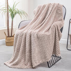 Black Throw Pillow — 70" — Camel