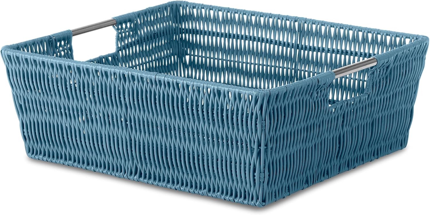 Black Basket — 13" — Blue
