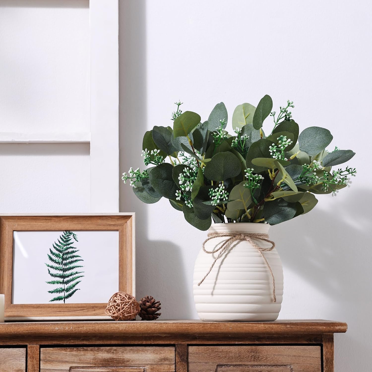 Farmhouse Ceramic Artificial Plant - View 3