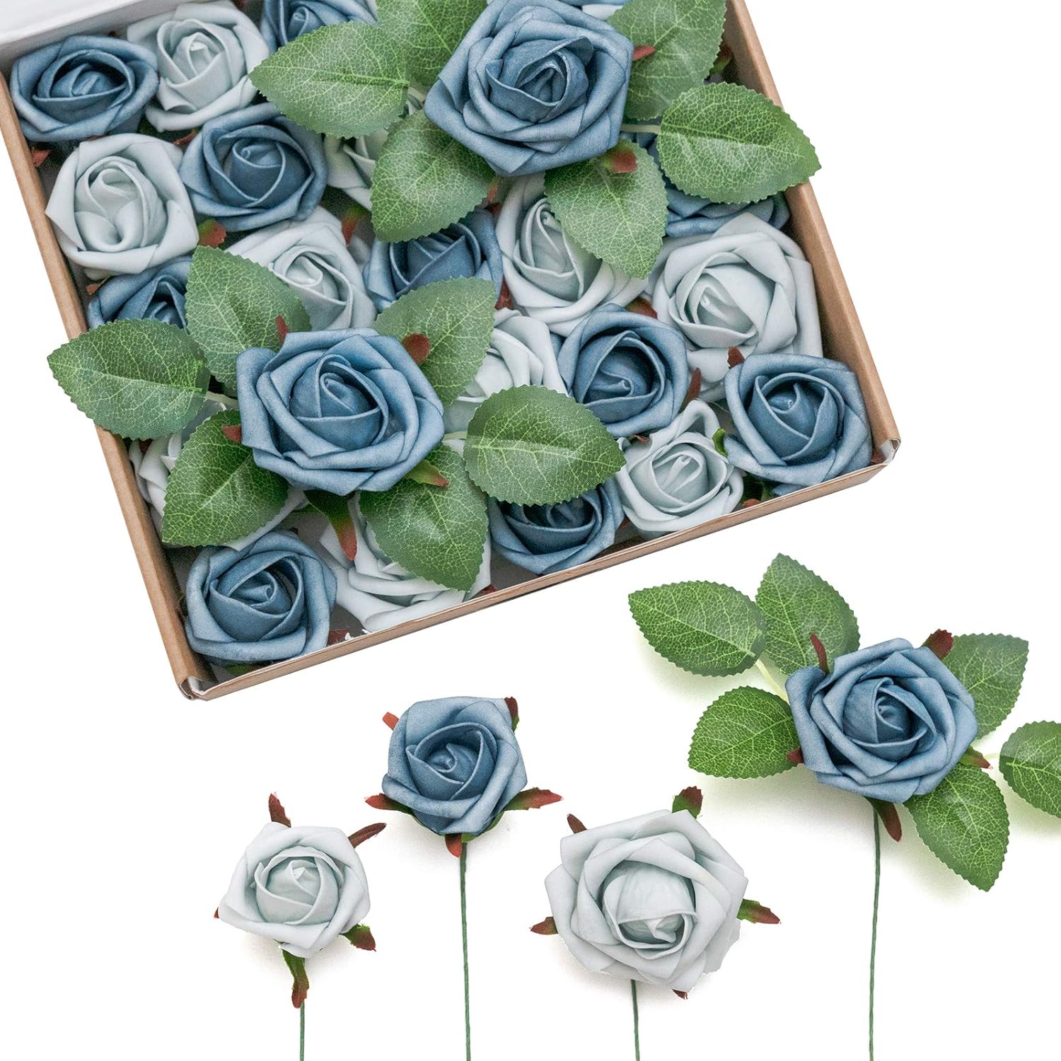 Blue Artificial Plant — 1.5" — Dutch Blue & Dusty Blue