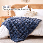 Boho Grey Throw Pillow — 60" - View 5