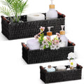 Boho Beige Basket — Black