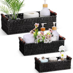 Boho Beige Basket — Black