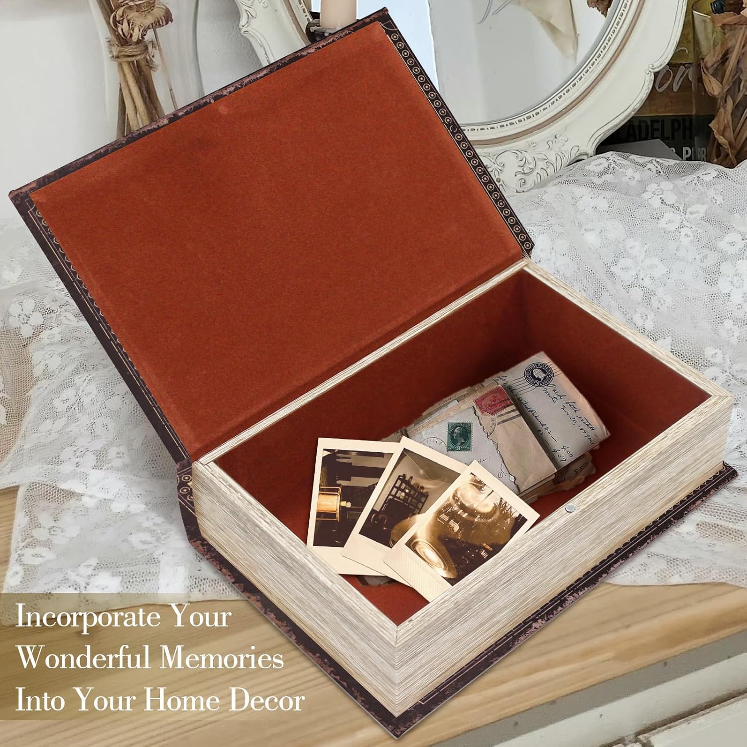 Vintage Luxe Gold Storage Basket - View 3