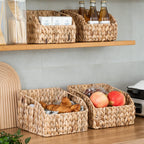 Hand-Woven Boho Metal Basket — 9" - View 2
